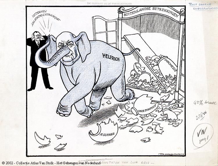 Als een olifant door de porseleinkast. =Zeer ruw en onvoorzichtig.