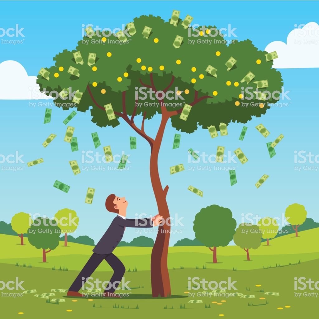 Ik kan het geld niet van de bomen schudden.=Ik kan niet