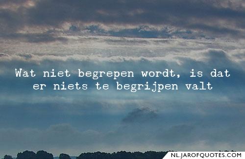 Er is geen touw aan vast te knopen =er valt niets van te begrijpen