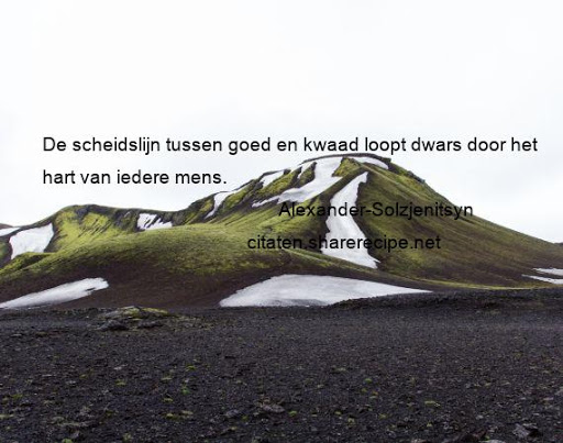 De scheidslijn tussen goed en kwaad loopt dwars door het hart van