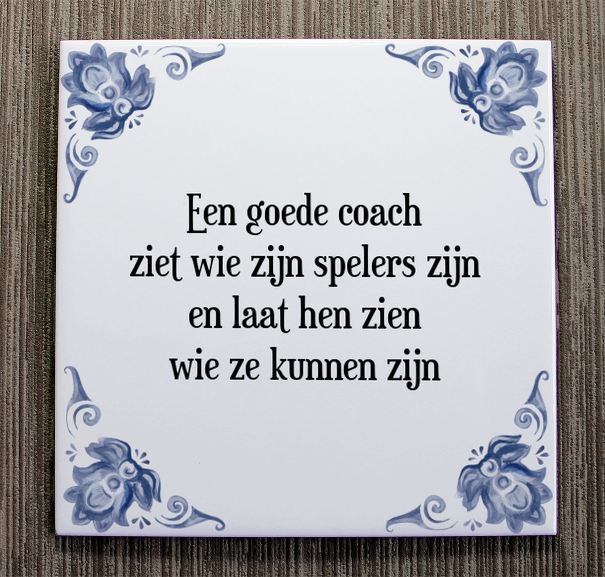 Een goede coach ziet wie zijn spelers zijn en laat hen zien wie ze
