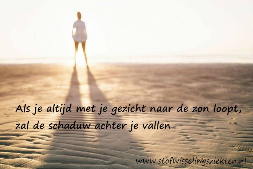 Als Je Naar Me Kijkt Als je met je gezicht naar de zon loopt, valt de schaduw achter je