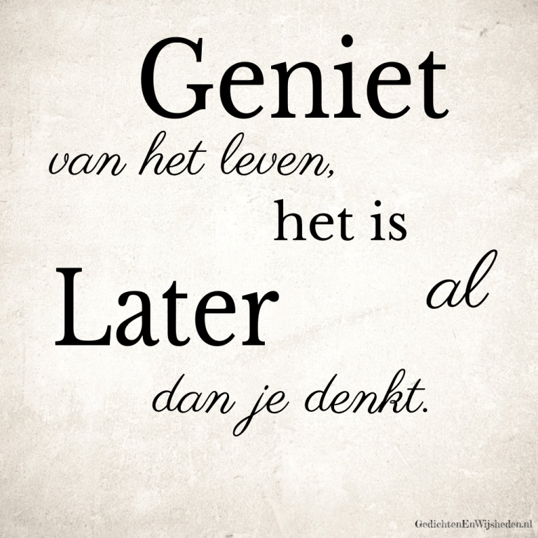 Dat Is Het Leven Tekst Wijsheden | Oneliners op www.one-liners.nl