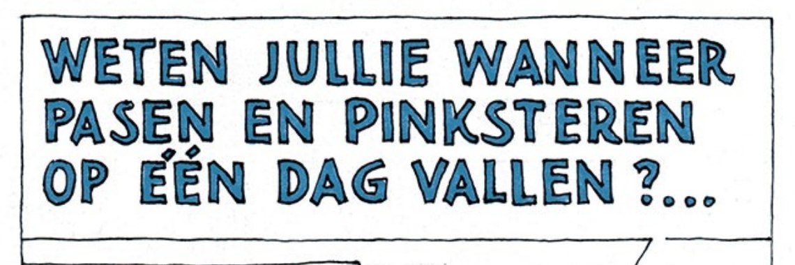 Als Pasen en Pinksteren op een dag vallen = nooit | Oneliners op www